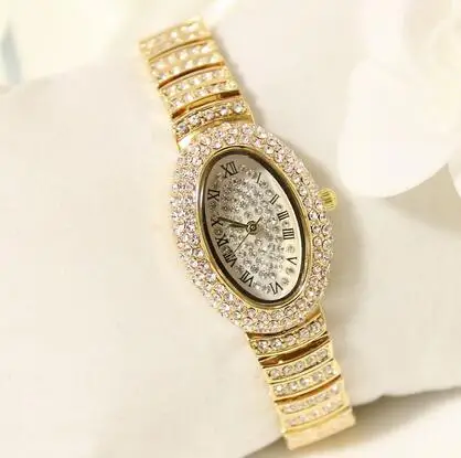 FA0971 Brand Luxury Crystal Gold Watches Women Fashion Bracelet Quartz Dress Watch Female Clock Relogio Feminino