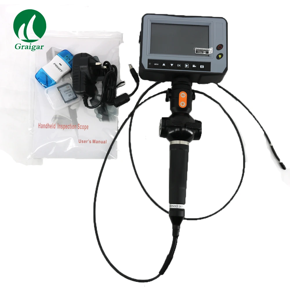 DR4540F Handheld Industry Endoscope 3.9mm 90 degrees Camera Four Direction Operating Rod Control and Guide Bearing DR4540F Handheld Industry Endoscope 3.9mm 90 degrees Camera Four Direction Operating Rod Control and Guide Bearing