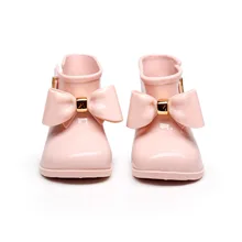 Mini Melissa/Новинка года; резиновые сапоги; прозрачная обувь; детская обувь; резиновые сапоги; обувь для девочек; Водонепроницаемая Обувь на нескользящей подошве