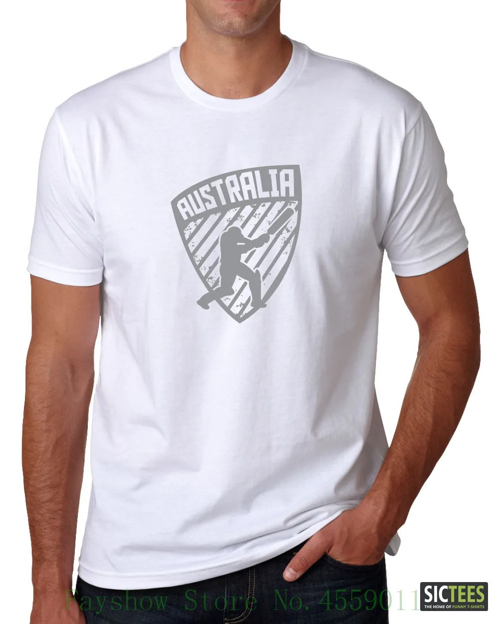 جديد الكريكيت الملابس الاسترالي الكريكيت T قميص فضفاض الأخضر مضارب الكريكيت خوذة قمصان الصيف قصيرة الأكمام الجدة