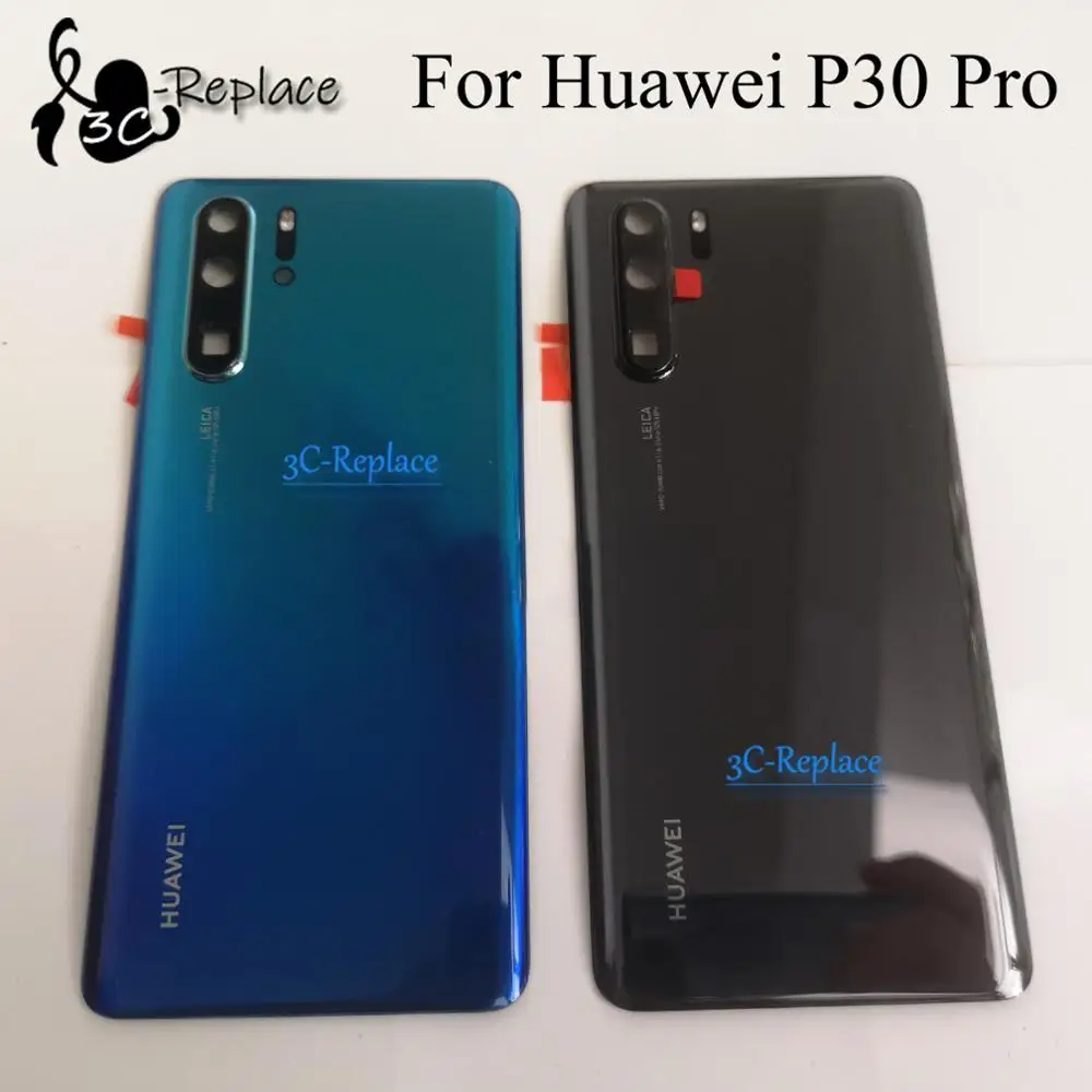 6,5 дюймов для huawei P30 Pro VOG-AL00 VOG-TL00 задняя крышка батарейного отсека Корпус Задняя стеклянная линза Запчасти Замена