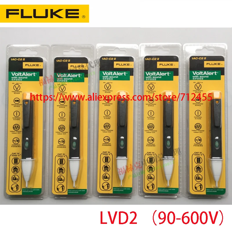

New Fluke 1AC-C2 II 1AC-C2II FLUKE1AC/2AC 2AC-C2 LVD2 VoltAlert Non-Contact Voltage Detector Pen Tester Test pen