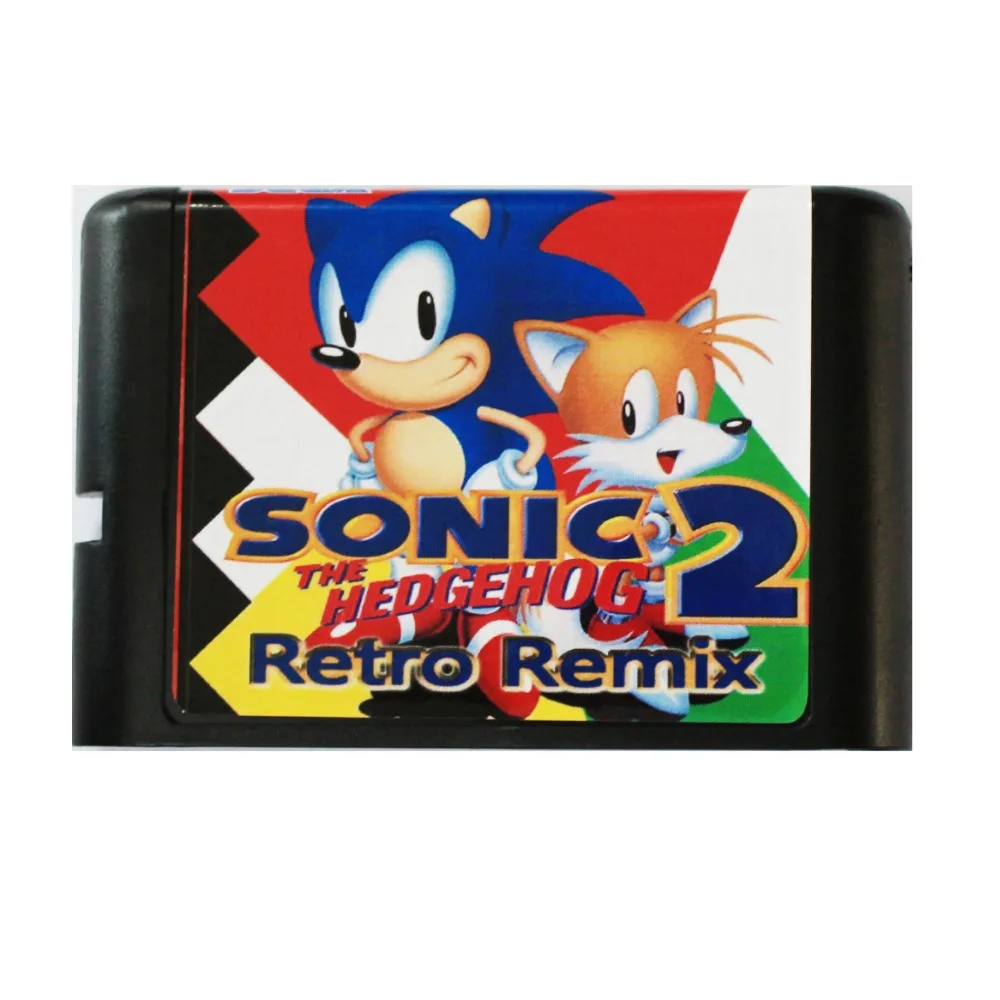 Игровая карта Sonic 2 Remix 16 bit MD для Sega Mega Drive SEGA Genesis|Картриджи| |