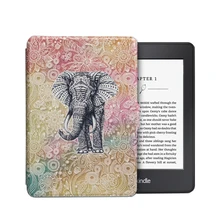 Caso de impresión para el amazon kindle paperwhite 1/2/3 capa de cuero de la pu ultra delgado anti-polvo caso para kindle paperwhite 123 + hd película