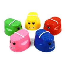 Новинка, 1 пара, уличная пластиковая тренировка баланса, улыбка, лицо, ходули для прыжков, обувь для детские ходунки, игрушка, монстр, ноги, веселье и спорт