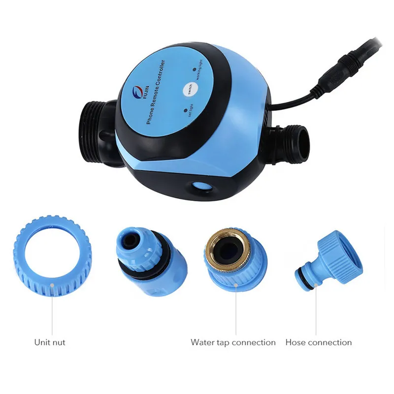 Automatic Intelligent Electronic Water Timer Smart Phone Remote Garden Irrigation Controller Watering System Solenoid Valve Hose