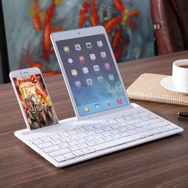 

Mini Keyboard Multi-device Rechargeable Bluetooth Keyboard 2 Devices Switch Wireless Bluetooth Keyboards