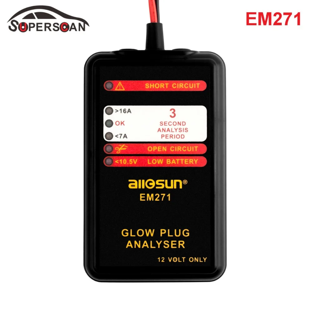 Universal Automotive Electrical Tester EM271 Glow Plug Analyser