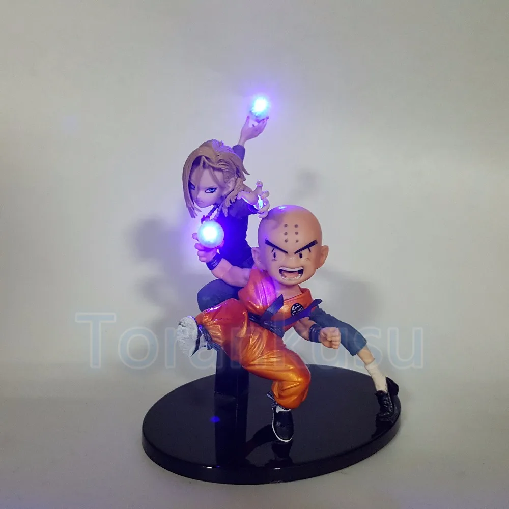 Buy Dragon Ball Z Action Figure Krillin Android 18 Lazuli Led Lighting