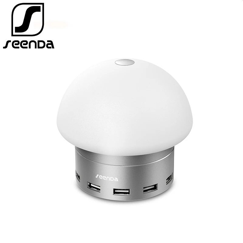 

Seenda EU 30W 6 Ports USB Charger Adapter Smart Light USB HUB Light Control Desktop Lamp for iPhone For Samsung Xiaomi Charger