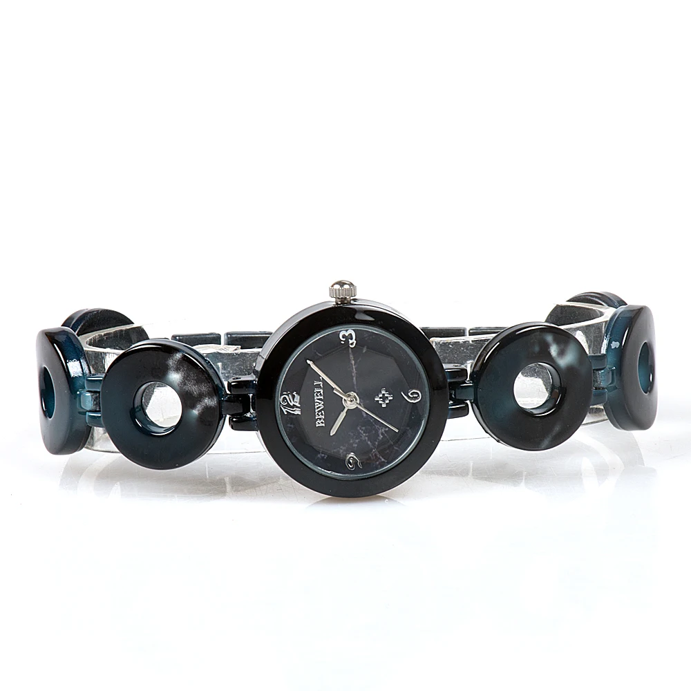 Роскошные Брендовые женские часы BEWELL с браслетом и драгоценным камнем, подарок для девочки, наручные часы с нефритом, женские ювелирные часы, модные повседневные стильные 075а
