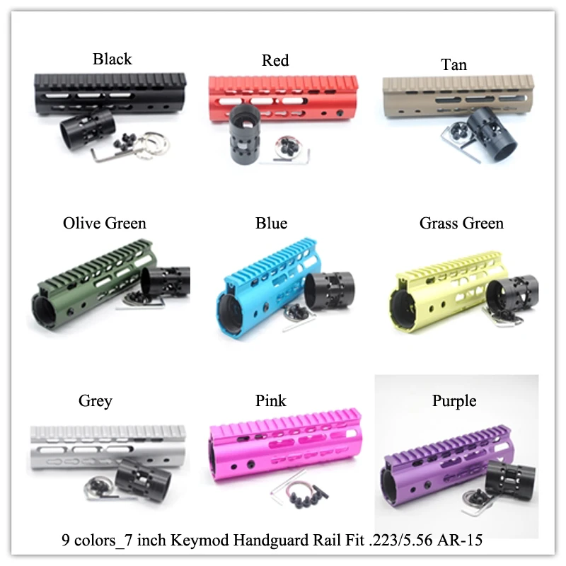 7 дюймовый Keymod Handguard Rail Free Float Picatiny Mount