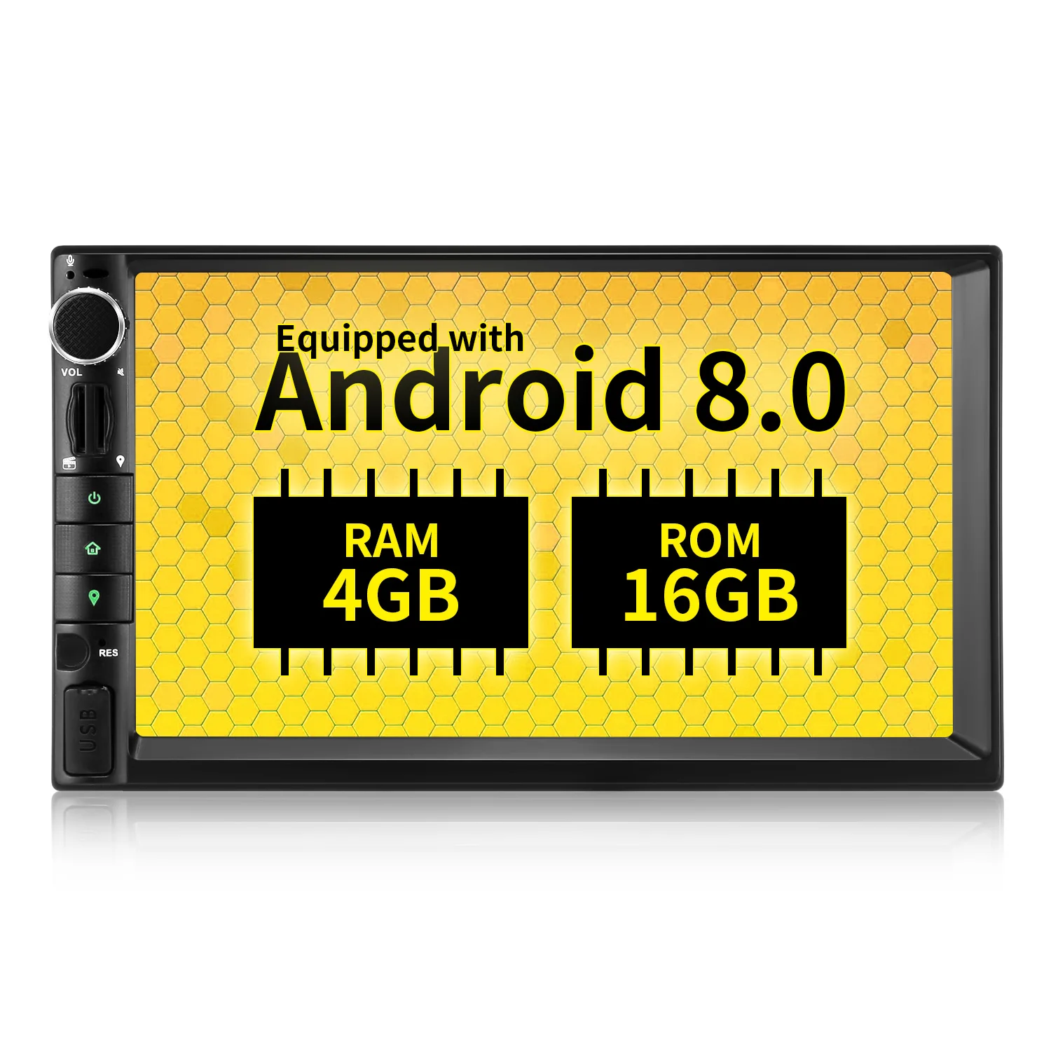 

ZEEPIN 2 Din Android 8.0 Car Multimedia Player 7-inch Entertainment Audio Bluetooth Support GPS Navigation Wifi USB FM Audio