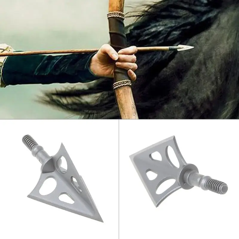 

Archery Arrow Head Hunting Shooting Outdoor Tactical Broadhead Stainless Steel 3 Blades For Compound Professional Accessories
