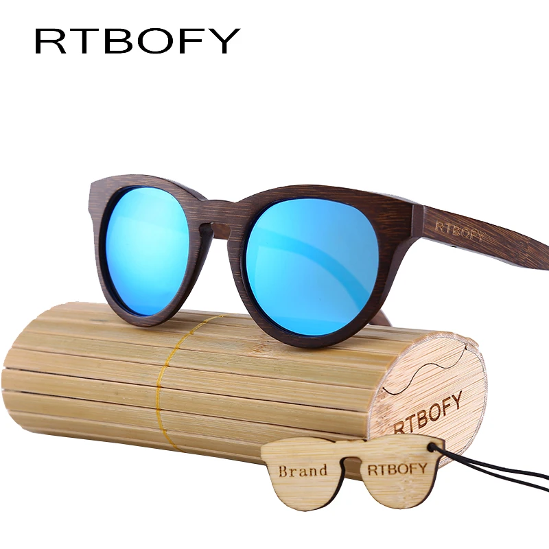 

RTBOFY Wood Sunglasses Women 2017 Cat Eye Bamboo Sunglasses Polarized Brand Designer HD Lens Sun Glasses Eyewear