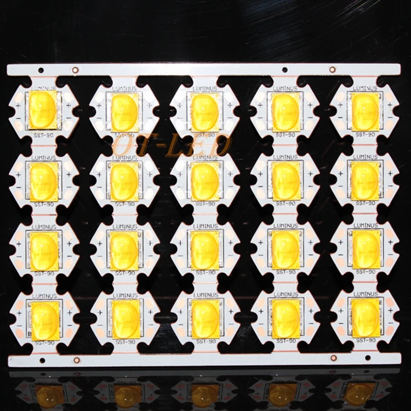 

5pcs 10pcs 30W Cree Xlamp 6V Car Light LED Chip Emitter instead of XHP70 SST-90 Neutral White 4500-5000K with 20MM Copper PCB