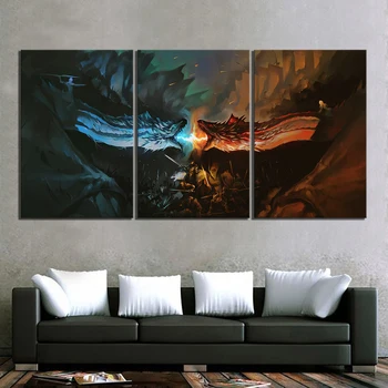 

Wall Art Canvas Home Decor Painting 3 Panel Game Of Thrones 7 Movie Print Modern Posters Cuadros Modular Pictures Living Room
