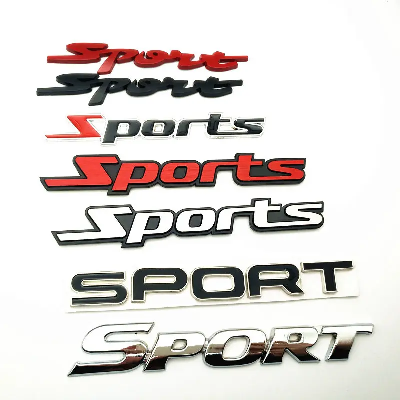 

FDIK 7 kinds of style car stickers 3D Chrome Metal Chrome fashion SPORTS Emblem Badge car styling Sticker car-covers