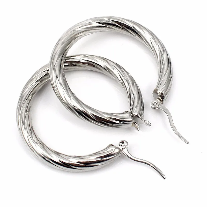 Серьги кольца женские Большие серебристые диаметром 41 мм|big hoop earrings|fashion earringshoop