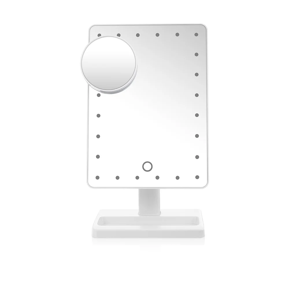 24 LED Makeup Mirror With Touch Screen Adjustable Vanity Mirror 360