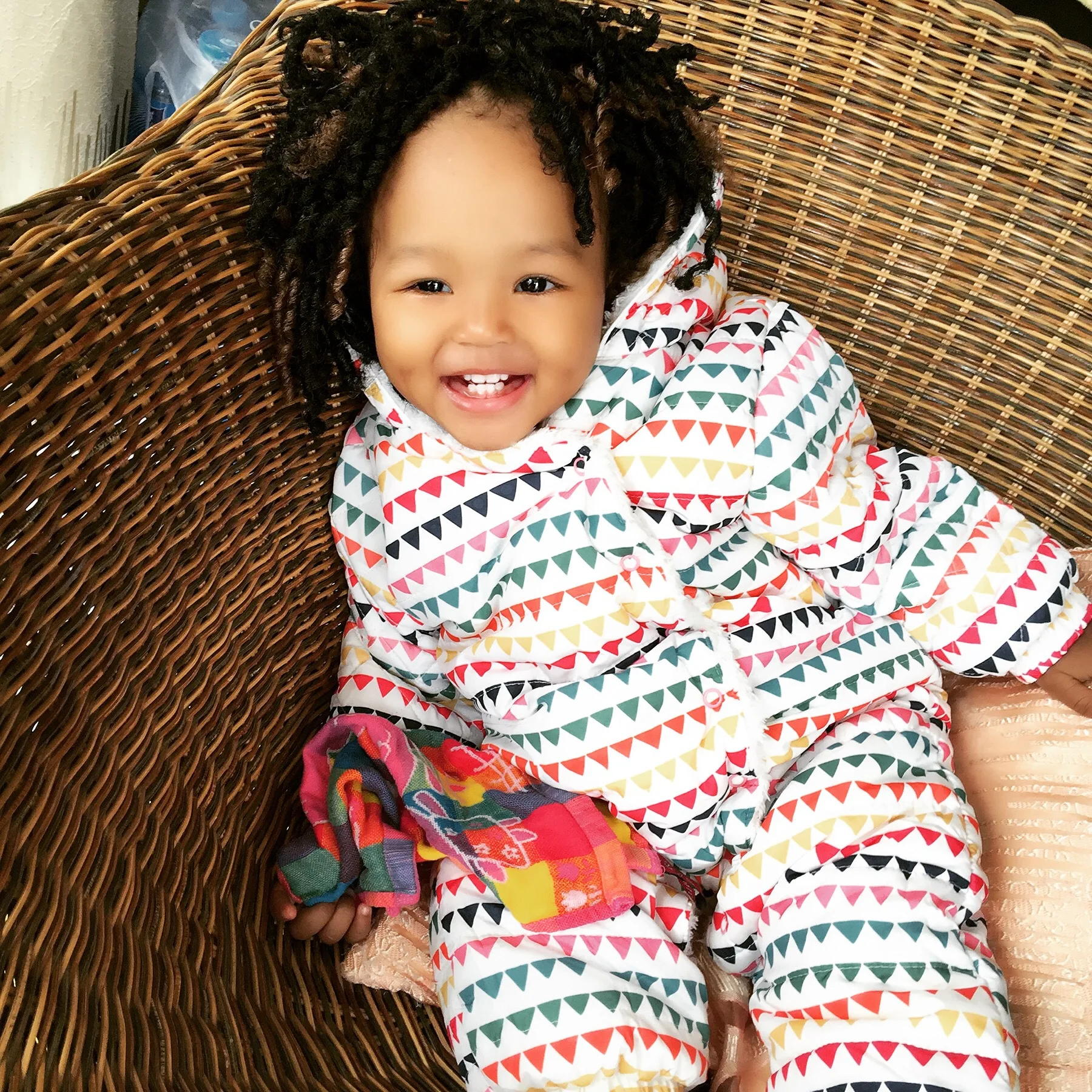2016 New Winter Thickening Baby Rompers Long Sleeve Kids Warm Clothes Cute Striped Triangle Clothing Toddle
