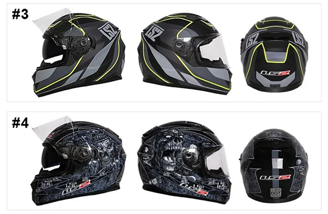 LS2 FF328 Полнолицевой мото rcycle шлем с внутренним солнцезащитным козырьком для мужчин гоночный мото rbike шлем DOT одобренный LS2 мото шлемы