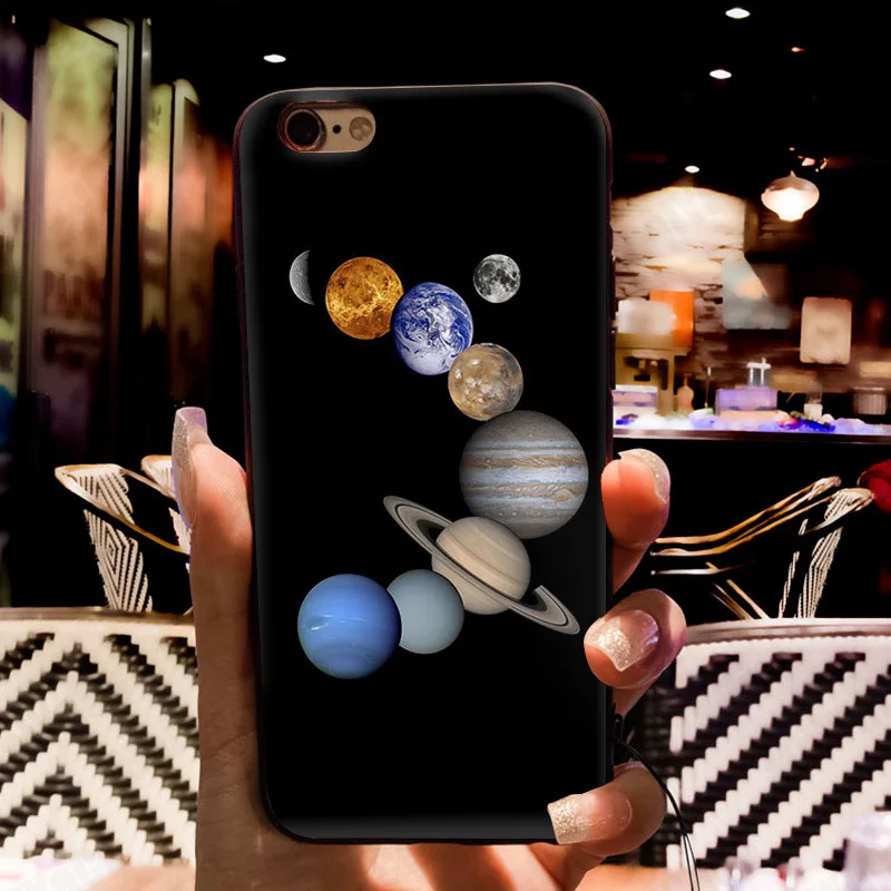 MaiYaCa Saturn Saturnus Planets of Solar System Phone Accessories Case for Apple iPhone 8 7 6 6S Plus X 5 5S SE 5C Cellphones