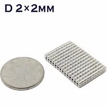 

50pcs Neodymium magnet 2x2 Rare Earth small Strong Round permanent 2*2mm fridge Electromagnet NdFeB nickle magnetic of DIY