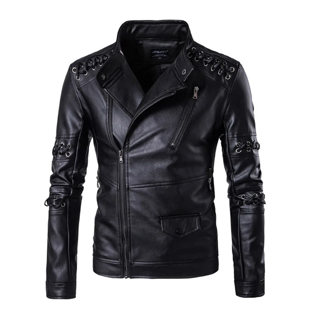 

Men Leather Jacket 2018 Genuine Leather Clothing Motorcycle Jacket Slim Stand Collar Men Autumn Thick Winter Warm Clothing Coats