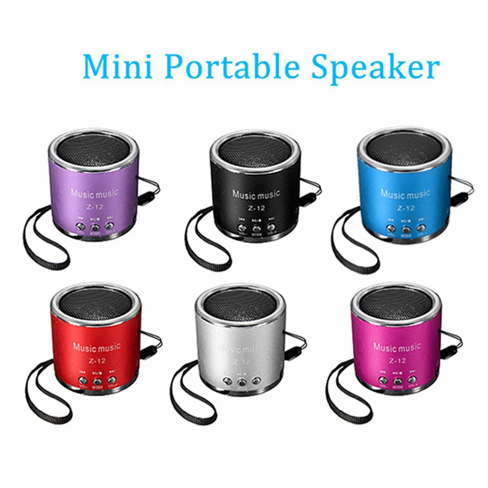 

Portable Wireless Speaker Mini FM Radio Receiver Subwoofer MP3 Music Z12 Player Support TF Card / USB Flash Drive