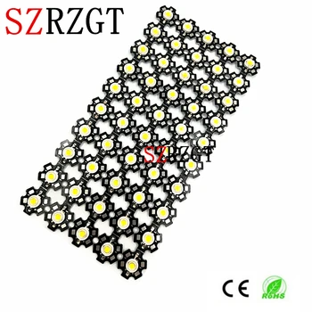 

50pcs 3w high power Cool White 6000-6500k LED Bulb Light Lamp With 20mm star pcb