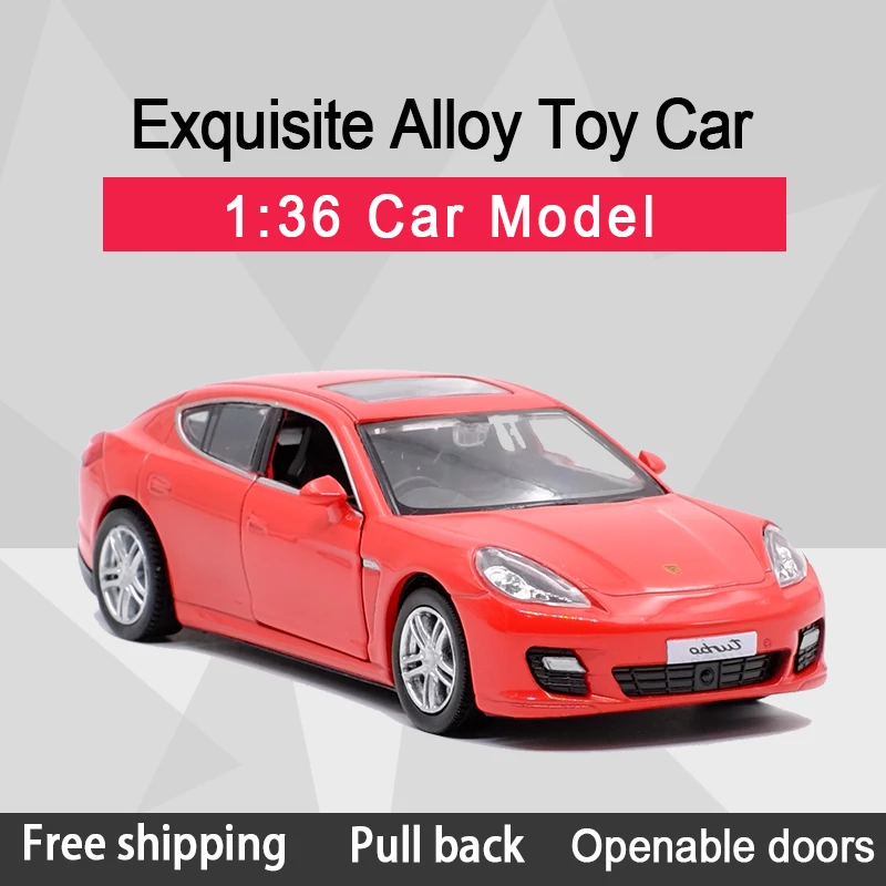

RMZ CITY 1:36 Panamera Turbo Sports Car Alloy Diecast Classic Car Model Toy With Pull Back For Children Gifts Toy Collection
