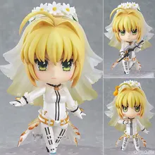 Симпатичные " 10 см Fate Stay Night Saber Lily Nendoroid 387 ПВХ фигурка Модель Коллекционная игрушка кукла KT1992