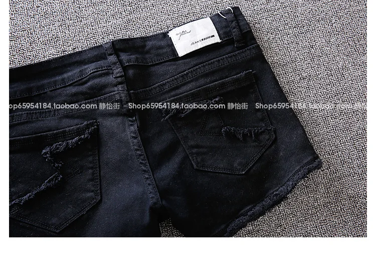 Jeans para as Mulheres Brancas de Verão Nova Chegada Magros Shorts Casual Meninas 2020 Buraco Sexy Cintura Baixa Jeans Sólida 32 Nova Chegada Magros Shorts Casual Shorts Meninas