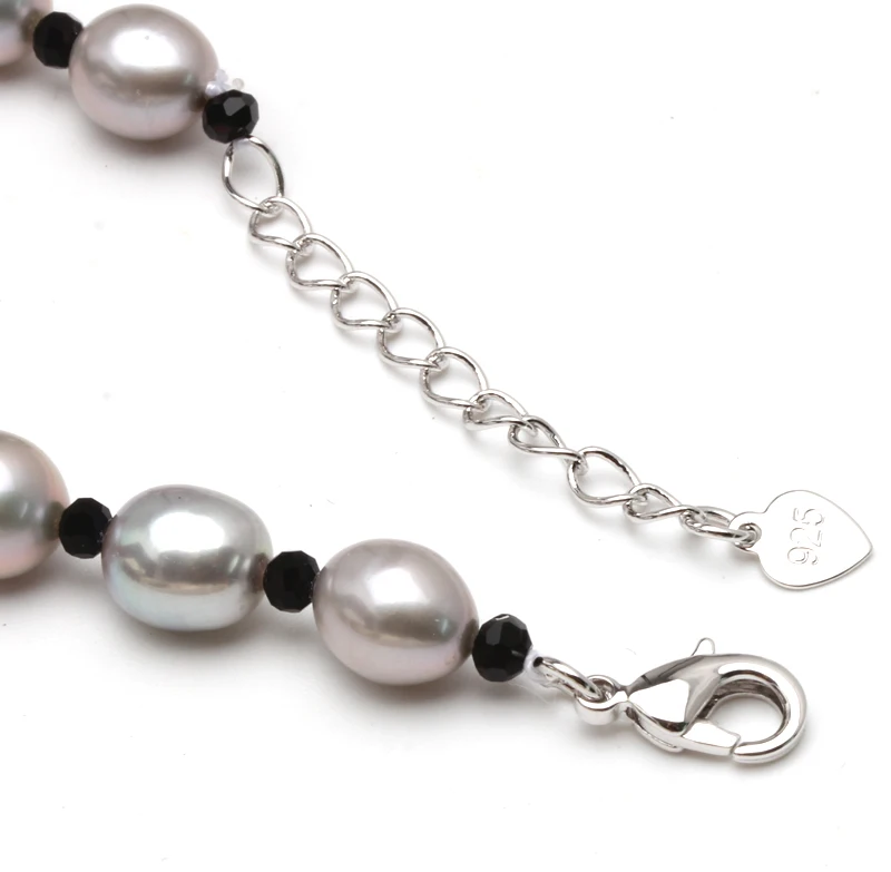 Пресноводный натуральный жемчуг браслет белый жемчуг женский браслет с ...