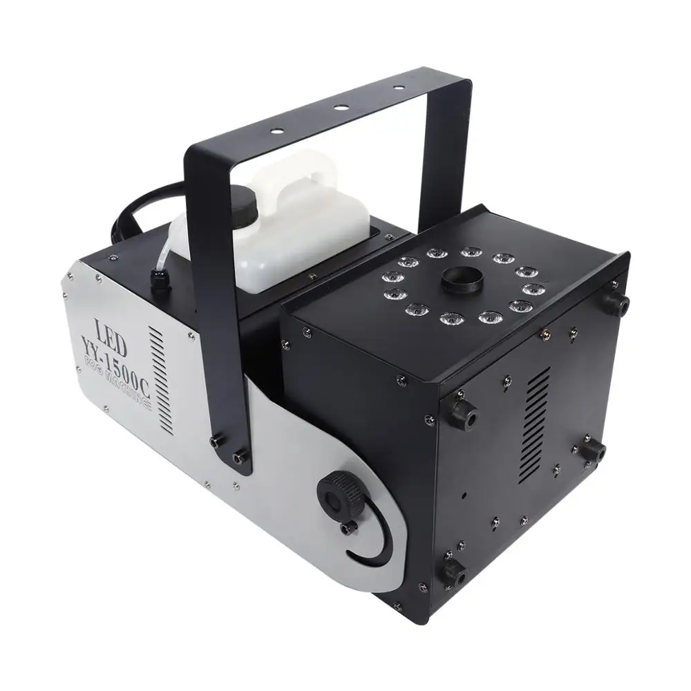 4PCS 3in1 RGB 1500W Fog Machine DJ LED DMX Xmas Stage Smoke Fogger DJ w/ Remote