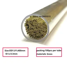 Буровая латунная электродная трубка OD1.0* 400 мм длина одно отверстие для буровой машины EDM