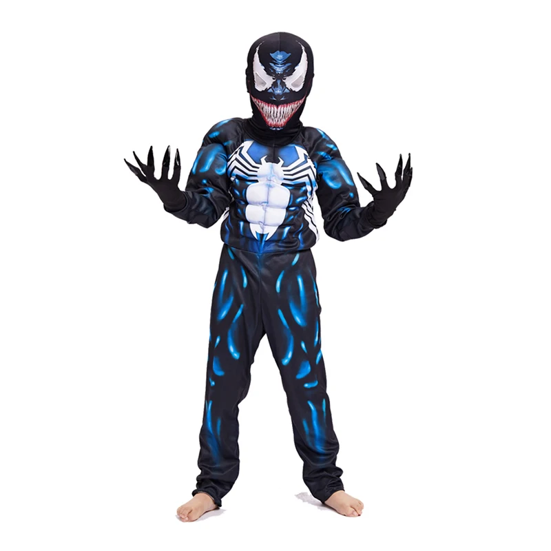 Boys Venom Spiderman Cosplay Boy Halloween Christmas Costume Superhero
