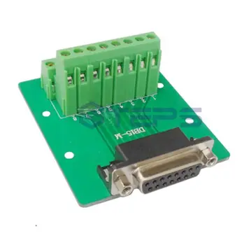 

Free shipping DB15 female 15 pin no need welding breakout board DP pin DR adapter plate board
