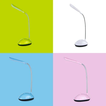

4 Colors Portable Desk Lamp Flexible Lighting 360 Degree Adjustable Press Switch Eye Protection Study Reading LED Table Lamps