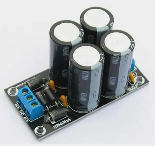 Free Shipping!!! 4700uf power amplifier rectifier filter capacitor DC dual supply board module kit / pcb circuit (parts) | Электроника