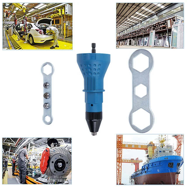 New Electric Rivet Nut Gun Riveting Tool Cordless Riveting Drill Adaptor Insert nut tool Multifunction Nail Gun Auto Rivet