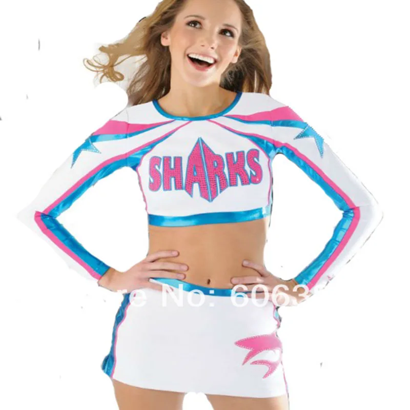 cheer long sleeve crop top