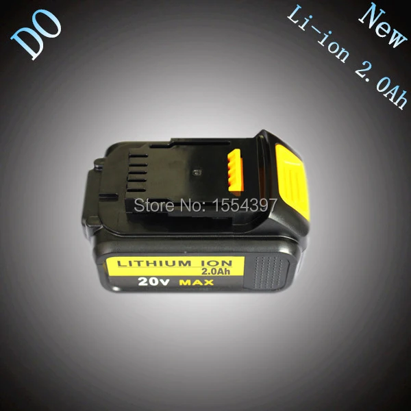 

2000mAh Rechargeable Lithium Ion 18V Power Tool Battery Replacement for DEWALT DCB180 DCB181 DCB182 DCB200 DCB201 DCB203 DCB204