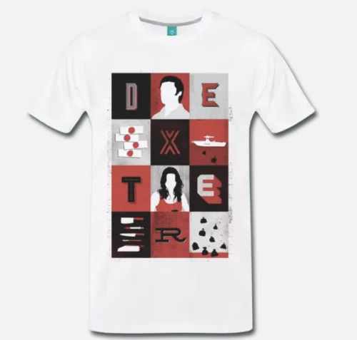 

T-SHIRT DEXTER MORGAN SERIE TV CULT SERIAL KILLER 2 S-M-L-XL-2XL-3XL