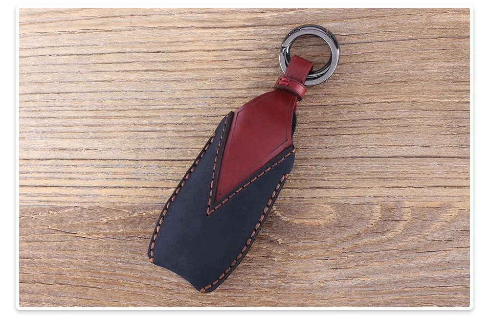 KEYYOU 3 кнопки дистанционного кожаный ключ оболочки сумка для Ford Mondeo Fusion брелок для ключей автомобиля чехол брелок крышка