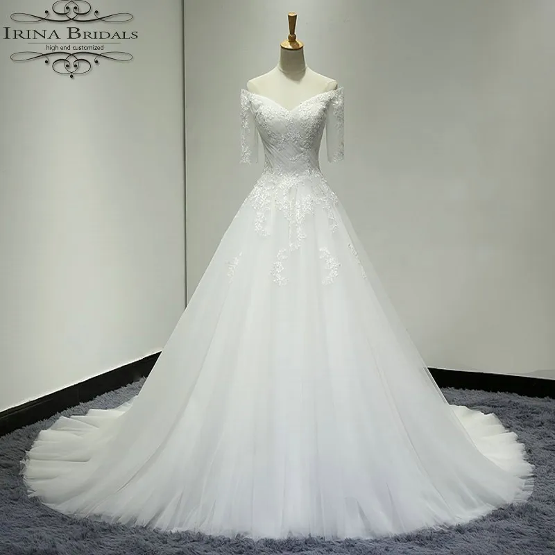 Женское свадебное платье с открытыми плечами robe de mariee sirene простое кружевное