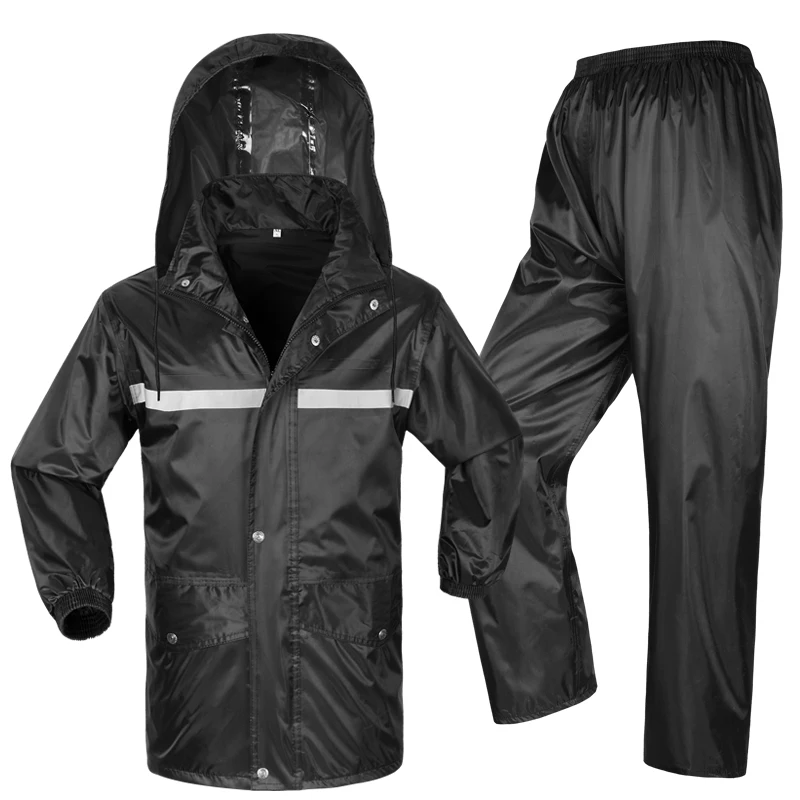 Motorcycle waterproof raincoat jacket reflective rain sets suits double layer moto Electric bicycle Rain clothing