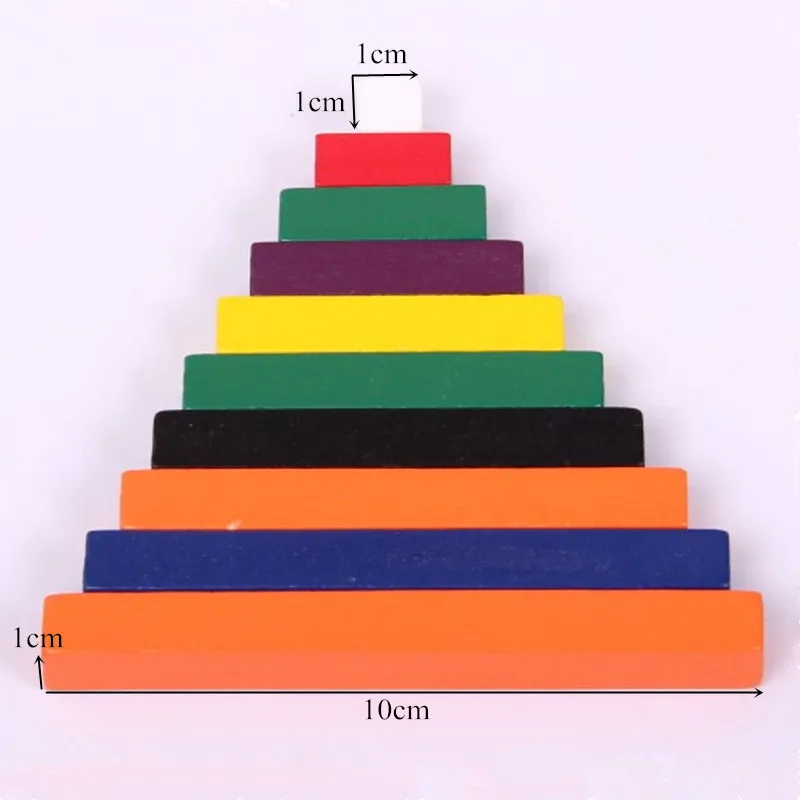 Baby Toy Montessori Colored Counting Sticks Wood Early Childhood Education Preschool Training Kids Toys Brinquedos Juguetes