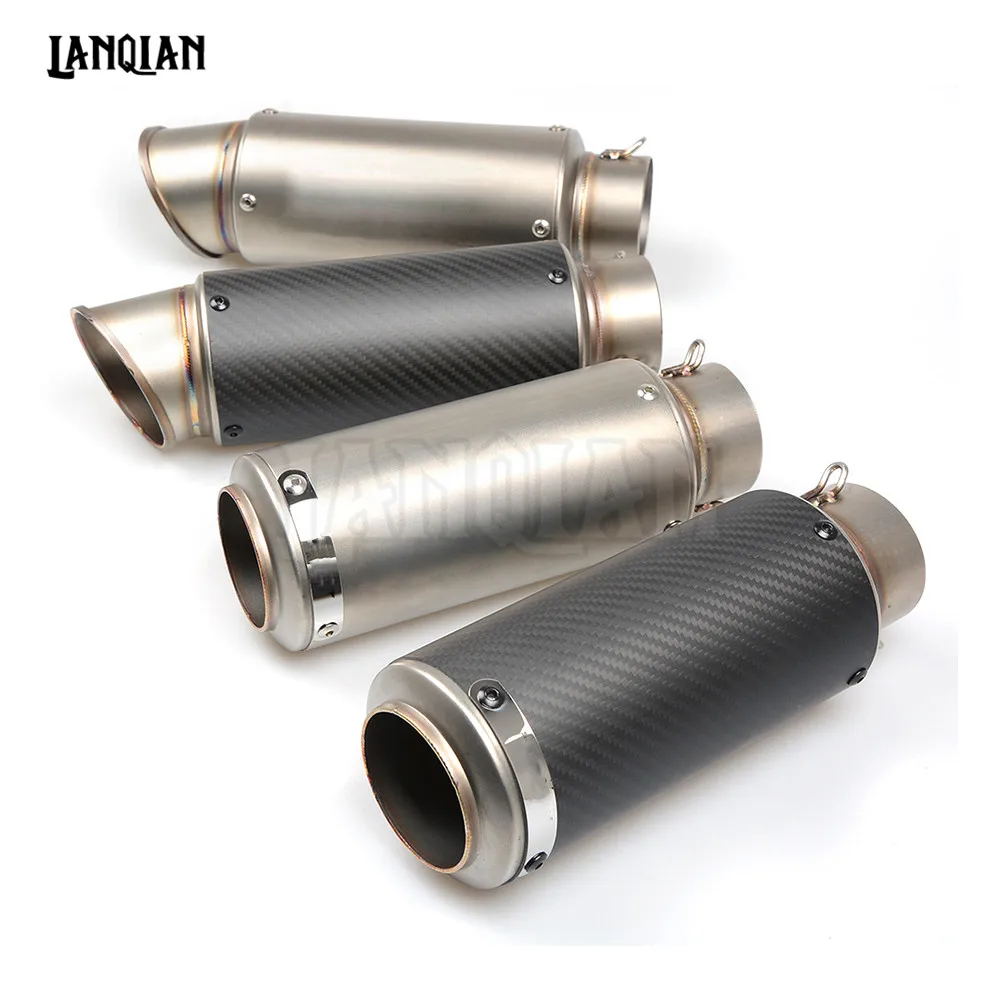 Para DUCATI HYPERMOTARD 821, 939, 1100, 796 ST4S S4/S4R motocicleta Universal de fibra de carbono de tubo de Escape GP de Escape silenciador de Escape